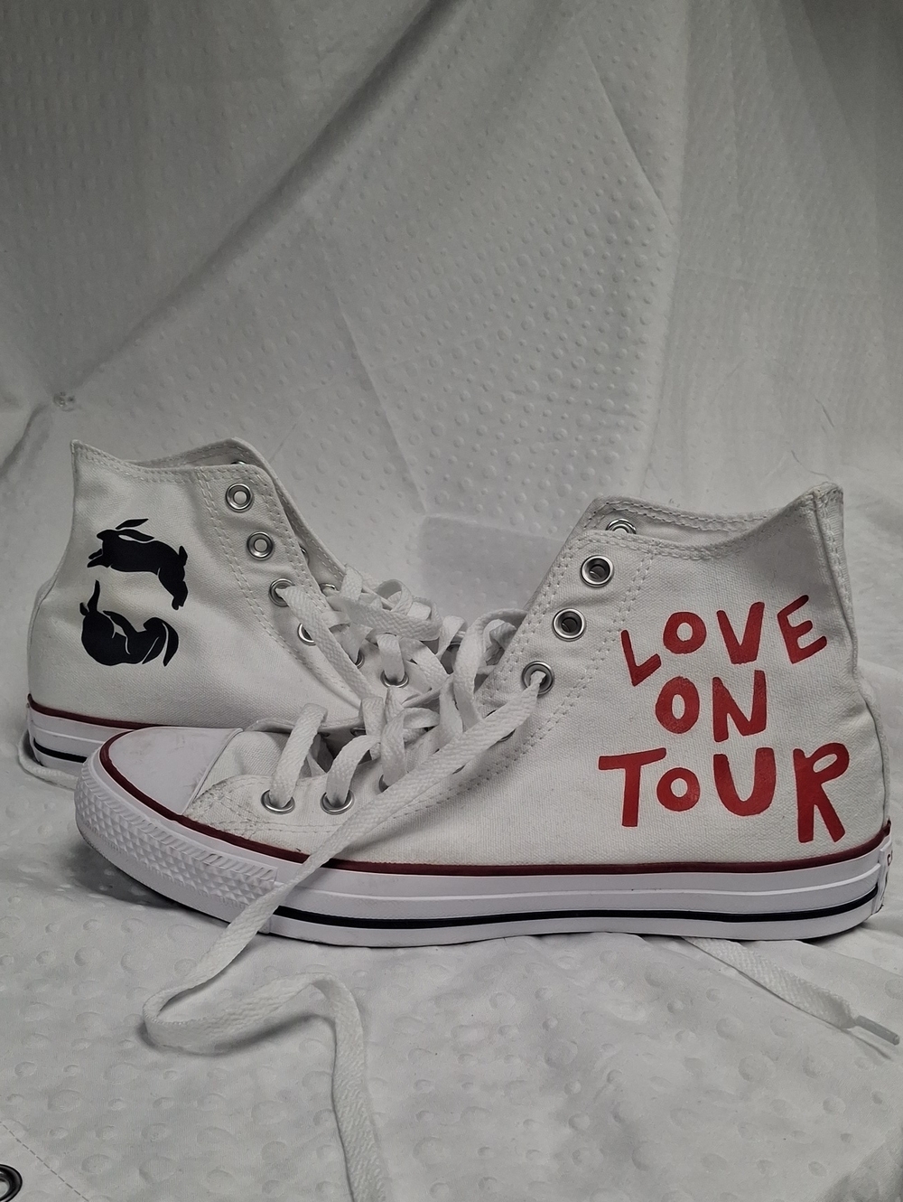 Converse High-Top Sneakers 'Love On Tour' Harry Styles Inspired -Size M7.5/W9.5